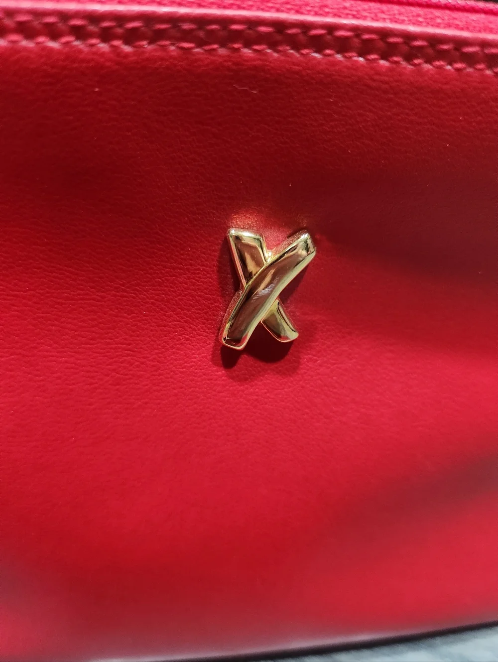 RARE Red Vintage Paloma   Picasso Lamb Leather 4PC Set - Picture 7 of 10